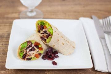 FALL CALIFORNIA ON WHOLE GRAIN FLATBREAD WRAP