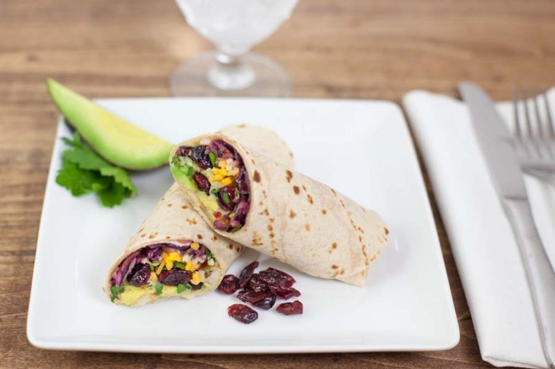 Cannellini Bean and Avocado Wrap